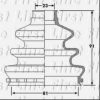 FIRST LINE FCB6200 Bellow, driveshaft